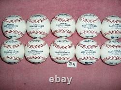 10 Rawlings Official Major League Leather Baseballs