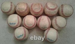 11 Rawlings Official American League Lee MacPhail Unsigned Game Used Baseballs