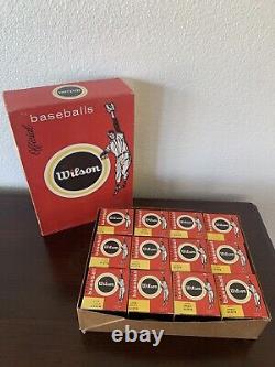 (12) New Vintage Wilson Official Baseballs In Box Little League Made In USA