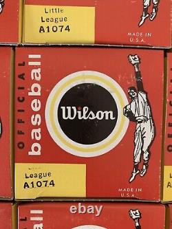 (12) New Vintage Wilson Official Baseballs In Box Little League Made In USA