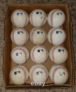 12 Rawlings Official Major League Baseball Game Used LOT MLB Balls 2021 Balls