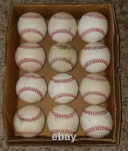 12 Rawlings Official Major League Baseball Game Used LOT MLB Balls 2021 Balls