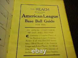 1905 1906 Reach Official American League Baseball Guide Wagner