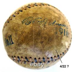1910 Reach Official American League Baseball Inscribed by Billy Evans OAL Ball