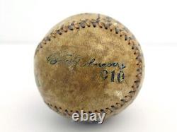 1910 Reach Official American League Baseball RARE BALL Signed By Billy Evans