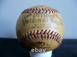 1918 Spalding Official National League YMCA WWI FRANCE Antique Baseball