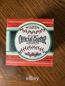 1920s TEW THOS. E. Wilson Official League Baseball New Ball In Box RARE Vintage