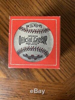1920s TEW THOS. E. Wilson Official League Baseball New Ball In Box RARE Vintage