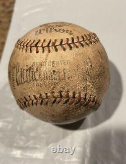 1924-1932 PACIFIC COAST LEAGUE black & red stitching OFFICIAL WILSON BASEBALL