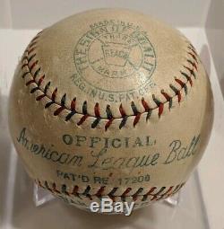 1929-1931 Reach Official American League Baseball Ernest Barnard Lefty O'Doul