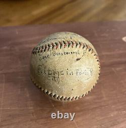 1929 A. A. Co. Baseball Club Game Used Official League Baseball Black Red Thread