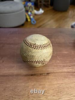 1930 Knightdale HS NC Game Used Baseball Rawlings Official League