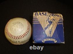 1930's Monarch Sporting Goods Official League Baseball with Box