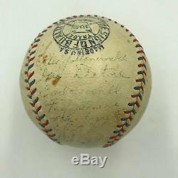 1931 Cleveland Indians Team Signed Official American League Baseball JSA COA