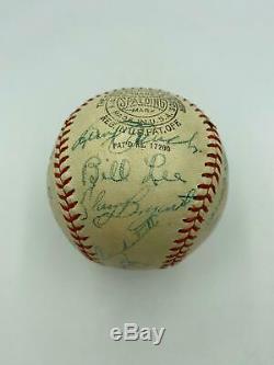 1937 Chicago Cubs Team Signed Official National League Baseball With JSA COA