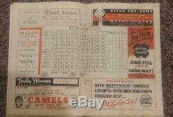 1938 Major League Baseball Official All Star Game Program Crosley Field 7/6/1938