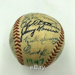 1947 Detroit Tigers Team Signed Official American League Baseball With 30 Sigs