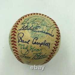 1949 Detroit Tigers Team Signed Official American League Baseball With 25 Sigs