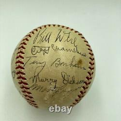 1949 Pittsburgh Pirates Team Signed Official National League Baseball JSA COA