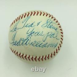 1950's Ted Williams Signed Official American League Harridge Baseball JSA COA
