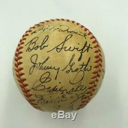 1951 Detroit Tigers Team Signed Official American League Baseball With 27 Sigs