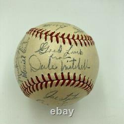 1952 Cleveland Indians Team Signed Official American League Baseball Larry Doby