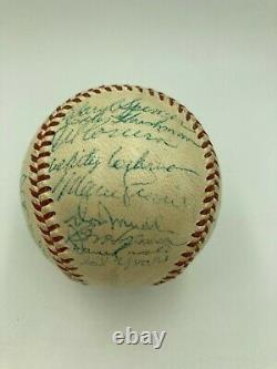 1952 New York Giants Team Signed Official National League Baseball