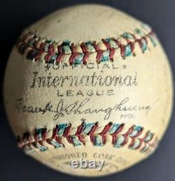 1953 Ottawa Athletic Team Signed Official International League Vintage Baseball