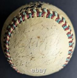 1953 Ottawa Athletic Team Signed Official International League Vintage Baseball