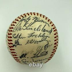 1955 Cleveland Indians Team Signed Official American League Baseball Larry Doby