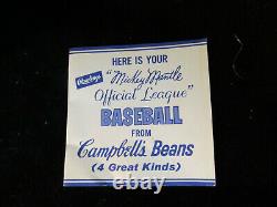 1962 Mickey Mantle Campbell's Soup Promotional Official League Rawlings Baseball