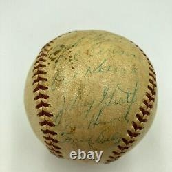1963 Detroit Tigers Team Signed Official American League Baseball