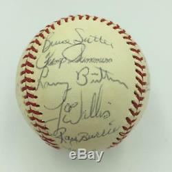 1976 Chicago Cubs Team Signed Official National League Feeney Baseball