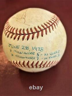 1978 George Steinbrenner Bud Selig Signed Baseball Game Used Official Ball