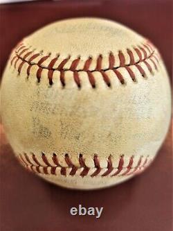1978 George Steinbrenner Bud Selig Signed Baseball Game Used Official Ball