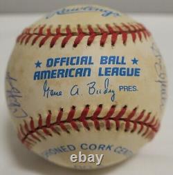 1978 NY Yankees Signed Official American League Baseball 18 Sigs PSA/DNA#AN09359