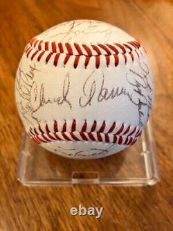 1986 Atlanta Braves Team Signed Autographed Official League Spalding Baseball