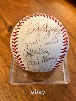 1986 Atlanta Braves Team Signed Autographed Official League Spalding Baseball