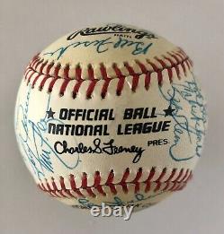 1986 BOSTON RED SOX team signed Official National League ball 27 sigs JSA LETTER