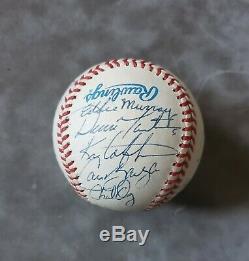 1995 Cleveland Indians team (22) signed Official American League Baseball withCOA