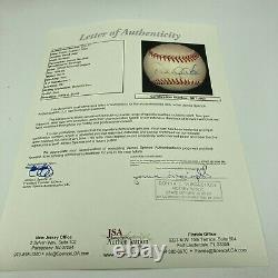 1996 Derek Jeter Rookie Signed Official American League Baseball With JSA COA