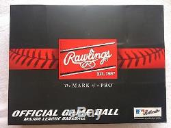 1 Dozen 12 Rawlings Official Leather Major League Baseball Box MLB ROMLB MANFRED