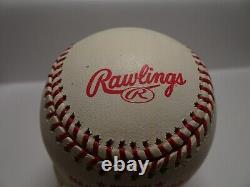 2001 MLB Opening day Rawlings baseball Cubs vs Expos NL Steve Stone Alomar Autos