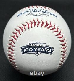 2012 Fenway Park 100th Anniversary Rawlings Official Logo Baseball Red Sox