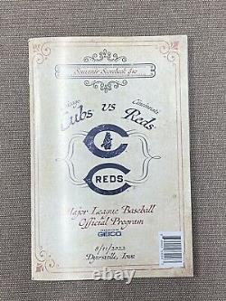 2022 MLB Field of Dreams Game Official Program and 2 Baseballs Cubs vs. Reds