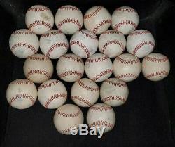 (20) Official MLB Major and Minor League used baseballs all leather