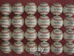 24 Rawlings Official Major League Leather Baseballs