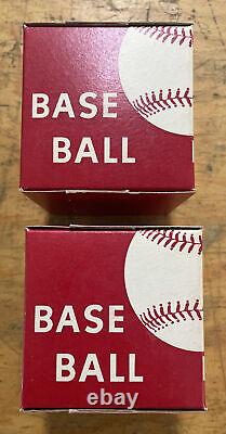 2 Vintage Bill Battey Media Pa Official League Baseball in Sealed Original Box
