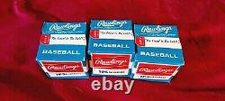 3 Vintage 1960's Baseballs UNOPENED BOXES Official Ball Rawlings Khoury League