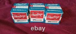 3 Vintage 1960's Baseballs UNOPENED BOXES Official Ball Rawlings Khoury League